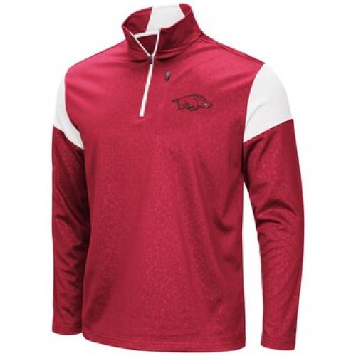 売れ筋介護用品も 大きめ レッド 赤 ジャケット フリース レイザーバックス アーカンソー カーディナル Colosseum コロシアム プルオーバージャケット メンズ Ark Quarterzip Fleece Luge Cardinal Colosseum Red Kkoh111 Radiosinagoga Com
