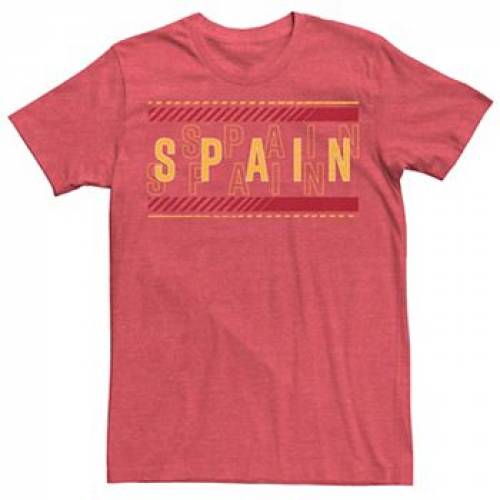 有名な高級ブランド Tシャツ カットソー Licensed カットソー Tシャツ トップス メンズファッション Tee Overlay Text Spain Gonzales Character Licensed Heather Red ヘザー レッド 赤 Tシャツ キャラクター Character Dgb Gov Bf