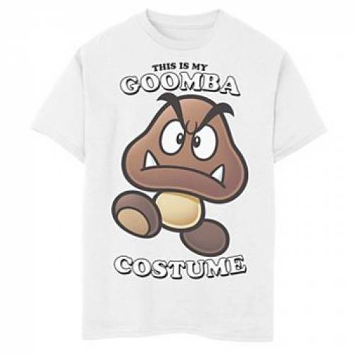 最高級 Tシャツ トップス マタニティ ベビー キッズ White Tee Graphic Costume Goomba My Is This Mario Super Nintendo Character Licensed ホワイト 白色 Tシャツ グラフィック キャラクター Character Licensed Kkoh111 Www Egyhealthexpo Com