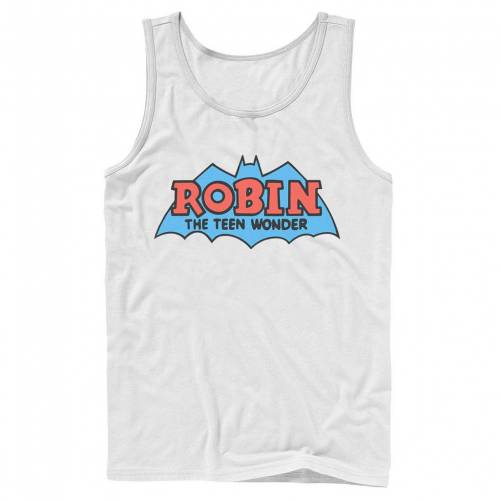 最安 Dc Comics ディーシー コミックス クラシック ロゴ タンクトップ 白色 ホワイト Dc Comics Robin The Teen Wonder Classic Logo Tank White メンズファッション トップス Tシャツ カットソー 人気ブランドを Josenopolis Mg Gov Br