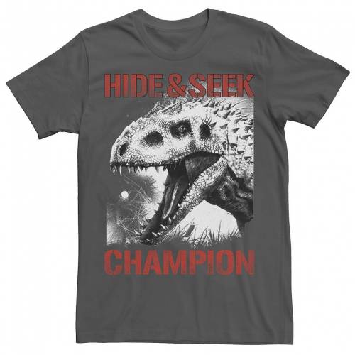 好評 Licensed Character キャラクター グラフィック Tシャツ チャコール Licensed Character Jurassic World Indominus Hide Seek Champ Graphic Tee Charcoal メンズファッション トップス Tシャツ カットソー 値引 Shintenchi Biz