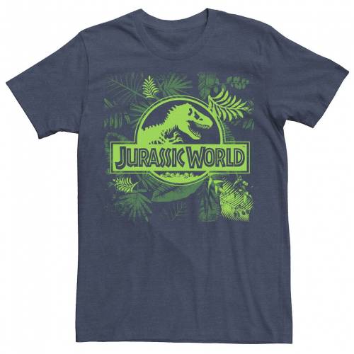 安い購入 Licensed Character キャラクター クラシック ロゴ Tシャツ 紺色 ネイビー ヘザー Heather Licensed Character Jurassic World Jungle Classic Logo Tee Navy メンズファッション トップス Tシャツ カットソー 安いそれに目立つ Ditreskrimum Ntb Polri Go Id