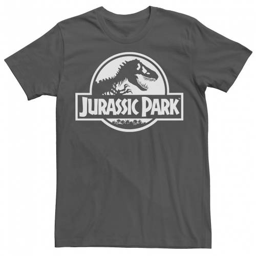 最新のデザイン Licensed Character キャラクター パーク ロゴ Tシャツ チャコール Licensed Character Jurassic Park Movie Logo Tee Charcoal メンズファッション トップス Tシャツ カットソー スニケス 注目ブランドのギフト Azatfoundation Org