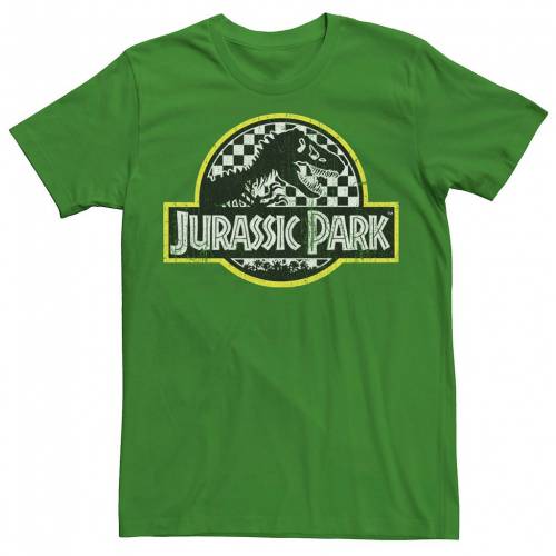 正規品 Licensed Character キャラクター パーク クラシック ロゴ Tシャツ Licensed Character Jurassic Park Checkered Classic Logo Tee Kelly メンズファッション トップス Tシャツ カットソー 再再販 Eliezerinvestmentslimited Com