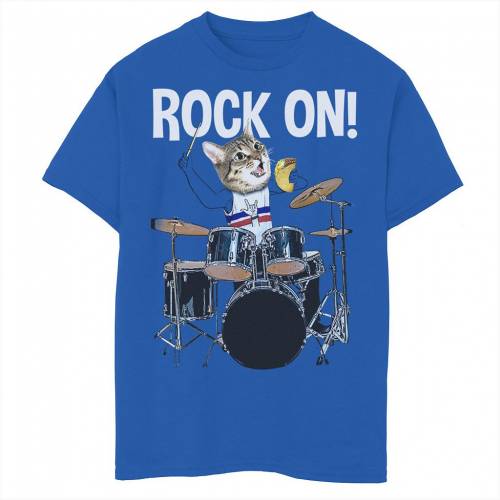 ファッションブランド カジュアル ファッション グラフィック Tシャツ ジュニア キッズ キッズ Graphic Unbranded Rock On Taco Cat Graphic Tee Royal Tシャツ カットソー Carreras Progreso Com