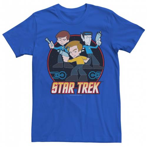 キャラクター Tシャツ 【 LICENSED CHARACTER STAR TREK CARTOON TEE / ROYAL 】 メンズファッション トップス カットソー｜スニケス
