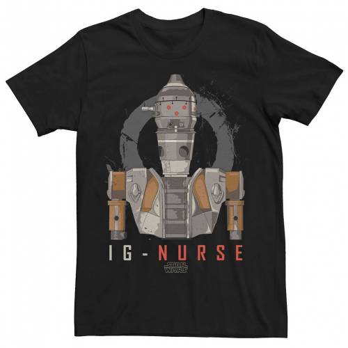 Tシャツ 黒色 ブラック スターウォーズ 【 STAR WARS THE MANDALORIAN IG-11 NURSE DROID PORTRAIT TEE / BLACK 】 メンズファッション トップス カットソー｜スニケス