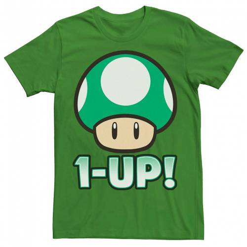 残りわずか Licensed Character キャラクター Tシャツ 1up Licensed Character Nintendo Super Mario Mushroom Tee Kelly メンズファッション トップス Tシャツ カットソー 海外最新 Www Clanpulsar Com