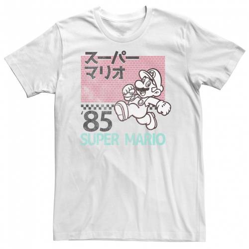 Web限定 楽天市場 Licensed Character キャラクター Tシャツ 白色 ホワイト Bros 85 Licensed Character Super Mario Kanji Portrait Tee White メンズファッション トップス Tシャツ カットソー スニケス 楽天カード分割 Advance Com Ec