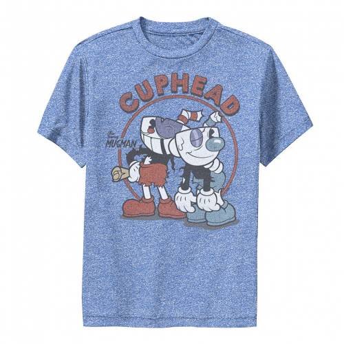 人気満点 Licensed Character キャラクター Tシャツ ヘザー Heather Licensed Character Cuphead And Mugman Rough Ready Tee Royal キッズ ベビー マタニティ トップス Tシャツw 代引不可 Formebikes Co Uk