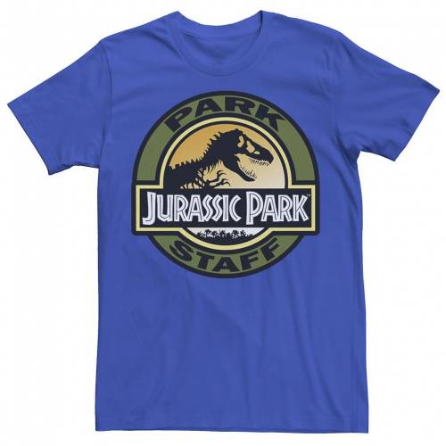 海外輸入 Licensed Character キャラクター パーク アイコン Tシャツ Licensed Character Jurassic Park Staff Icon Trex Skeleton Tee Royal メンズファッション トップス Tシャツ カットソー 手数料安い Osipenkov Ru