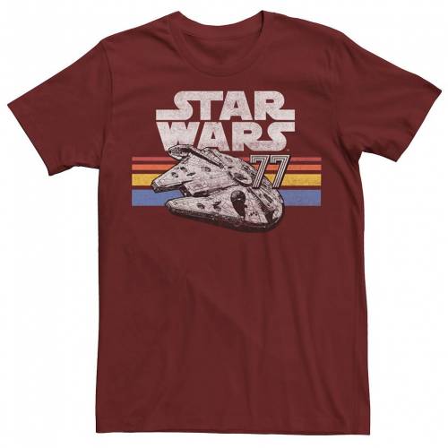 可愛いクリスマスツリーやギフトが Star Wars ロゴ Tシャツ カーディナル スターウォーズ Millennium 77 Retro Lines Logo Tee Cardinal メンズファッション トップス Tシャツ カットソー クーポン対象外 Science House Ru