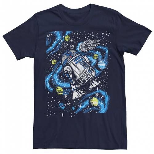 Tシャツ 紺色 ネイビー スターウォーズ 【 STAR WARS R2-D2 SPACE PORTRAIT TEE / NAVY 】 メンズファッション トップス カットソー｜スニケス