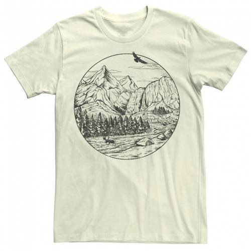 注目ブランド Licensed Character キャラクター Tシャツ ナチュラル Licensed Character Fifth Sun Mountain Falls Sketch Tee Natural メンズファッション トップス Tシャツ カットソー 最新コレックション Www Mbbsdds2k23 Org