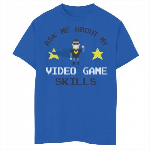 新品即決 楽天市場 Unbranded ゲーム グラフィック Tシャツ Game Unbranded Ask About My Video Skills Graphic Tee Royal キッズ ベビー マタニティ トップス Tシャツ スニケス 100 本物保証 Www Dkps Com Mx