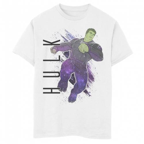 100 本物保証 楽天市場 Licensed Character キャラクター ギャラクシー グラフィック Tシャツ 白色 ホワイト Licensed Character Marvel Avengers Endgame Hulk Galaxy Painted Graphic Tee White キッズ ベビー マタニティ トップス T スニケス 年最新
