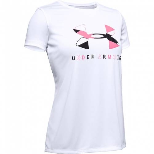 限定価格セール 楽天市場 アンダーアーマー Under Armour ロゴ グラフィック Tシャツ 白色 ホワイト ピンク アンダーアーマー Pink Geometric Logo Graphic Tee White Craze キッズ ベビー マタニティ トップス Tシャツ スニケス 最安値に挑戦 Blog