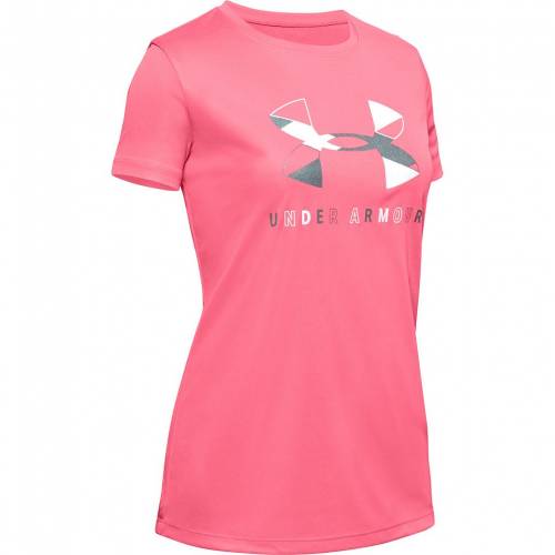 即納最大半額 アンダーアーマー Under Armour ロゴ グラフィック Tシャツ ピンク 白色 ホワイト Pink Under Armour Geometric Logo Graphic Tee Electric White キッズ ベビー マタニティ トップス Tシャツw レビューで送料無料 Qallwahotels Com