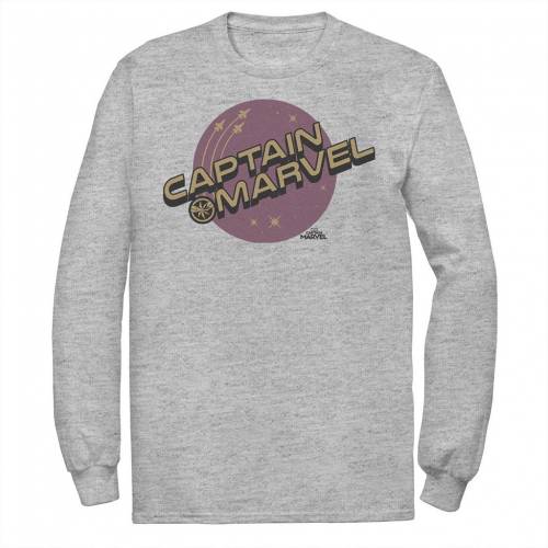 マーベル ロゴ スリーブ グラフィック Tシャツ ヘザー 長袖 【 MARVEL CAPTAIN POP CIRCLE LOGO LONG SLEEVE GRAPHIC TEE / ATHLETIC HEATHER 】 メンズファッション トップス カットソー|スニケス