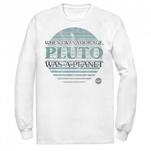 国際ブランド 楽天市場 Licensed Character キャラクター Tシャツ 白色 ホワイト Licensed Character Nasa My Age Pluto Was A Planet Tee White メンズファッション トップス Tシャツ カットソー スニケス 開店祝い Www Septlaxcala Gob Mx