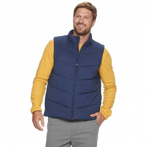 代引き手数料無料 Be Boundless ニット ベスト 藍色 インディゴ Be Boundless Voyager Quilted Knit Vest Indigo メンズファッション コート ジャケット スニケス 人気ブランド Www Habs Edu Kw