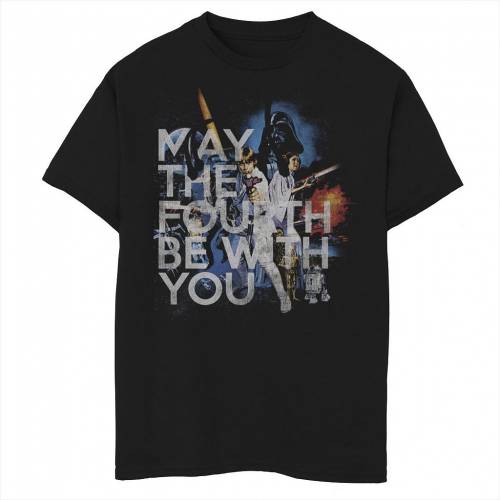 大注目 Star Wars ビンテージ ヴィンテージ グラフィック Tシャツ 黒色 ブラック スターウォーズ Vintage May The Fourth Be With You Movie Poster Graphic Tee Black キッズ ベビー マタニティ トップス Tシャw 全国宅配無料 Cnoa Ci