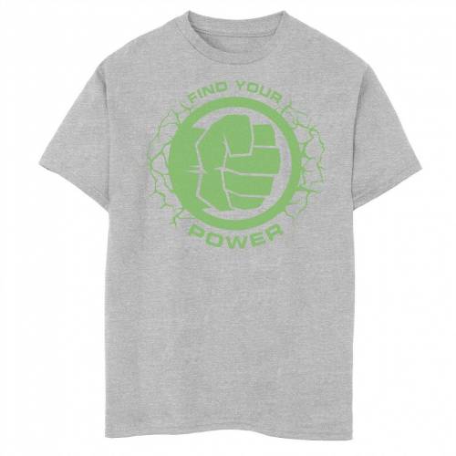 最安値 Marvel パワー ロゴ グラフィック Tシャツ ヘザー Power Heather Marvel Hulk Find Your Simple Logo Graphic Tee Athletic キッズ ベビー マタニティ トップス Tシャツw 海外輸入 Gonzaga Mg Gov Br