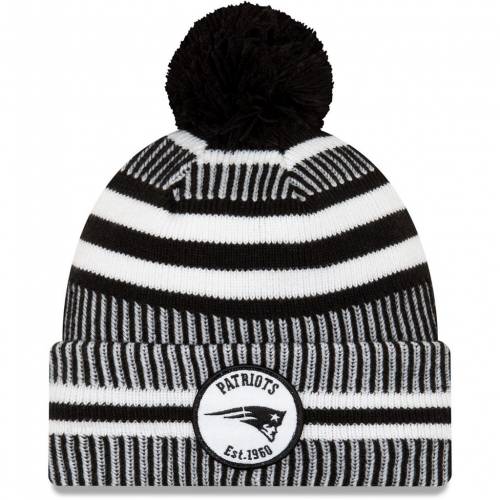 ペイトリオッツ メンズ帽子 Pat エラ ニューエラ Black キャップ New 帽子 19 Sideline Nfl ニューエラ メンズキャ スニケスファッションブランド ニット Sport ニューイングランド Hat ニューエラ サイドライン 黒色 Era Knit バッグ カジュアル ブラック