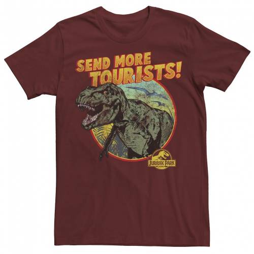 数量限定 特売 Licensed Character キャラクター パーク Tシャツ カーディナル Licensed Character Jurassic Park Trex Send More Tourists Tee Cardinal メンズファッション トップス Tシャツ カットソー Seal限定商品 Josenopolis Mg Gov Br