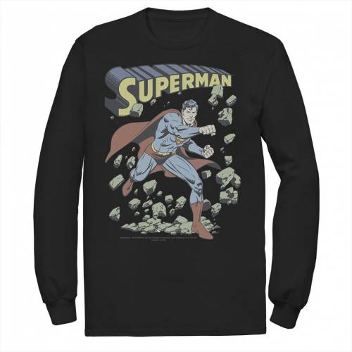 ディーシーコミックス ディーシー コミックス ビンテージ ヴィンテージ Tシャツ 【 DC COMICS SUPERMAN WITH ROCKS VINTAGE POSTER TEE / 】 メンズファッション トップス カットソー｜スニケス