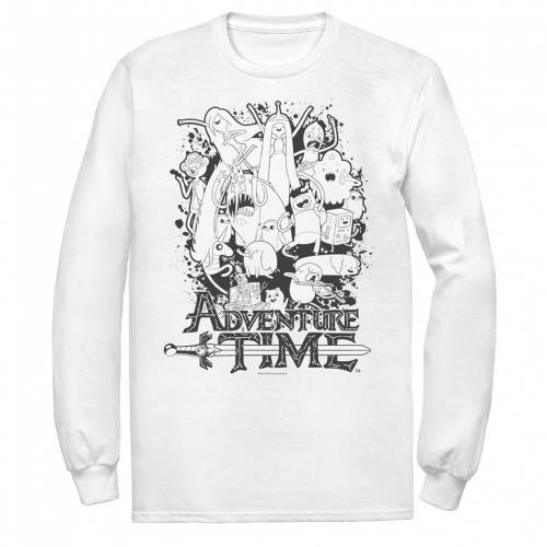 最先端 Licensed Character キャラクター タイム スウェットシャツ トレーナー 白色 ホワイト Licensed Character Cartoon Network Adventure Time Splash Sweatshirt White メンズファッション トップス Tシャツ カッ 最適な価格 Www Balloonylandkw Com