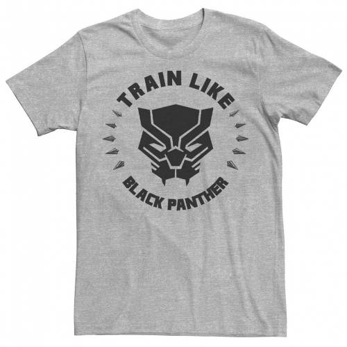 マーベル 黒色 ブラック グラフィック Tシャツ ヘザー 【 MARVEL TRAIN LIKE BLACK PANTHER EMBLEM GRAPHIC TEE / ATHLETIC HEATHER 】 メンズファッション トップス カットソー｜スニケス