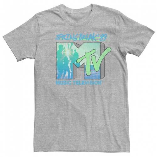 キャラクター スプリング スリーブ Tシャツ ヘザー 半袖 【 LICENSED CHARACTER MTV SPRING BREAK PARTY SHORT SLEEVE TEE / ATHLETIC HEATHER 】 メンズファッション トップス カットソー｜スニケス