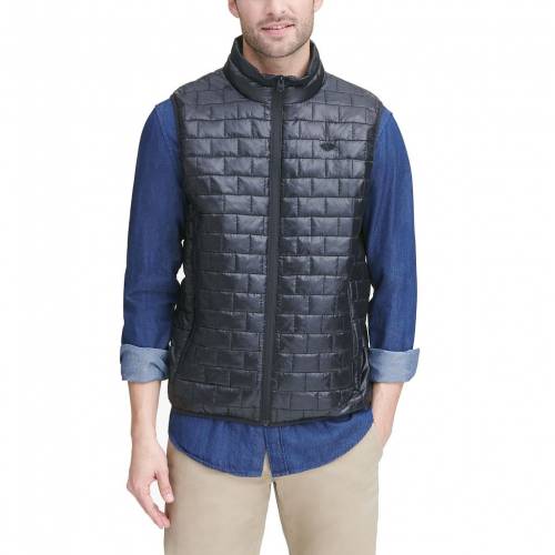 100 安い ドッカーズ Dockers ボックス ベスト 黒色 ブラック Dockers Box Quilted Vest Black メンズファッション コート ジャケット 売れ筋介護用品も Porsche Com Mk