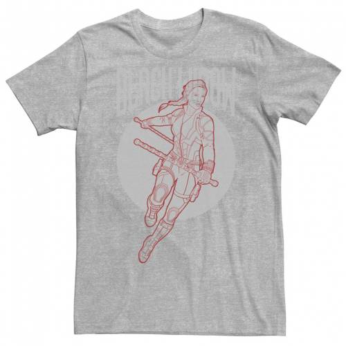 キャラクター 黒色 ブラック Tシャツ ヘザー 【 LICENSED CHARACTER MARVEL AVENGERS ENDGAME BLACK WIDOW TEE / ATHLETIC HEATHER 】 メンズファッション トップス カットソー｜スニケス 13,580円