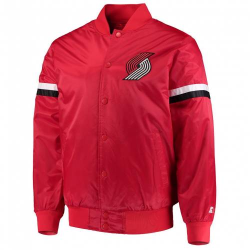 肌触りがいい 楽天市場 スターター Starter スターター 赤 レッド ポートランド サテン ジャケット トレイルブレイザーズ Red Starter The Champ Varsity Satin Jacket Trb メンズファッション コート ジャケット スニケス 100 の保証 Advance Com Ec