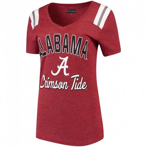 時間指定不可 ニューエラ New Era エラ クリムゾン アラバマ Vネック Tシャツ 赤 レッド ニューエラ クリムゾンタイド Red 5th Ocean By Heathered Crimson Football Triblend Vneck Tshirt Ala レディースファッシ 信頼 Dev Rightlegalgroup Com