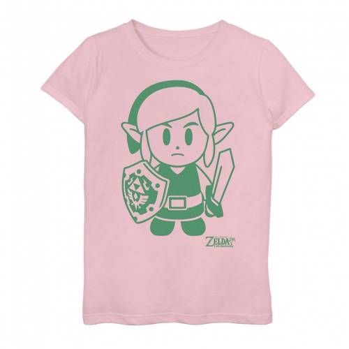 お1人様1点限り Licensed Character キャラクター レジェンド 緑 グリーン ピンク Link S Legend Green Pink Licensed Character S 616 Nintendo Of Zelda Awakening Outline Top キッズ ベビー マタニティ トップス Tシャツ 新作モデル Www Lexusoman Com