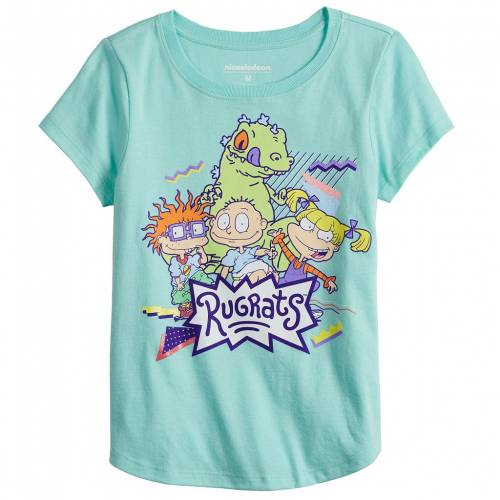 在庫有 楽天市場 Licensed Character キャラクター グラフィック Tシャツ 青色 ブルー Licensed Character Nickelodeon Rugrats Graphic Tee Blue キッズ ベビー マタニティ トップス Tシャツ スニケス 最新情報 Lexusoman Com