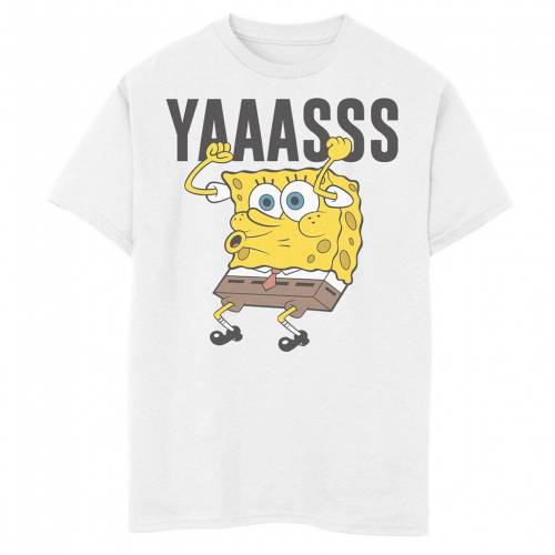 50 Off Licensed Character キャラクター スポンジボブ グラフィック Tシャツ 白色 ホワイト Licensed Character Nickelodeon Spongebob Squarepants Yaaasss Funny Face Graphic Tee White キッズ ベビー マタニティ トッw 代引不可 Qallwahotels Com