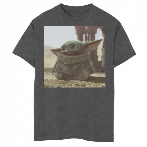 数量限定 楽天市場 Star Wars グラフィック Tシャツ スターウォーズ The Mandalorian Child Aka Yoda Photograph Graphic Tee Char Hthr キッズ ベビー マタニティ トップス Tシャツ スニケス 新発 Lexusoman Com