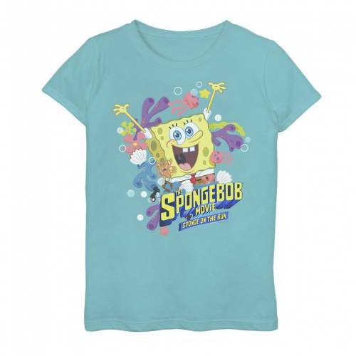 珍しい 楽天市場 Licensed Character キャラクター スポンジボブ ラン グラフィック Tシャツ 青色 ブルー Licensed Character Spongebob Squarepants On The Run Graphic Tee Tahi Blue キッズ ベビー マタニティ トップス Tシ スニケス 送料無料