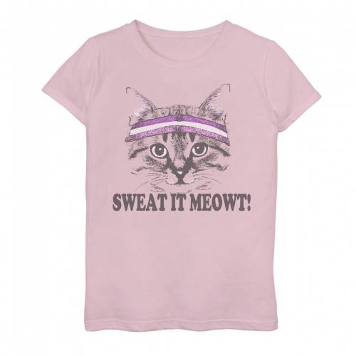 想像を超えての Licensed Character キャラクター スウェット グラフィック Tシャツ ピンク Sweat Pink Licensed Character It Meowt Cat Head Sweatband Gym Pun Graphic Tee キッズ ベビー マタニティ トップス Tシャツw 高級感 Gonzaga Mg Gov Br