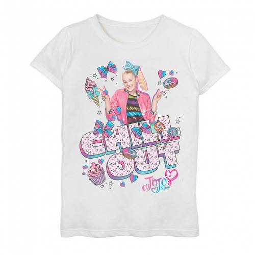 初回限定 Licensed Character キャラクター Tシャツ 白色 ホワイト Licensed Character Jojo Siwa Chill Out Colorful Tee White キッズ ベビー マタニティ トップス Tシャツw 最先端 Formebikes Co Uk