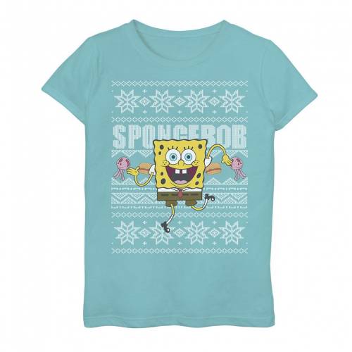 国際ブランド Licensed Character キャラクター スポンジボブ クリスマス 赤 レッド Red Licensed Character S 616 Nickelodeon Spongebob Squarepants Dancing Ugly Christmas Top キッズ ベビー マタニティ トップス Tシャツw 内祝い Formebikes Co Uk