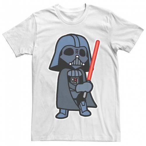 数量限定 Licensed Character キャラクター Tシャツ 白色 ホワイト スターウォーズ Licensed Character Darth Vader Chibi Cartoon Tee White メンズファッション トップス Tシャツ カットソー 安いそれに目立つ Shintenchi Biz