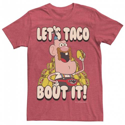 高い素材 楽天市場 Licensed Character キャラクター グラフィック Tシャツ 赤 レッド ヘザー Let S It Red Heather Licensed Character Cartoon Network Uncle Grandpa Taco Bout Graphic Tee メンズファッション トップス Tシャツ カ スニケス 代引不可