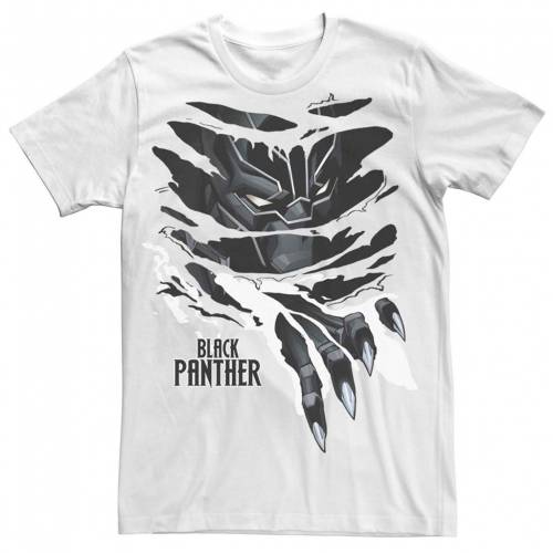 流行に 楽天市場 Licensed Character キャラクター 黒色 ブラック Tシャツ 白色 ホワイト Licensed Character Marvel Black Panther Claw Shredded Tee White メンズファッション トップス Tシャツ カットソー スニケス 史上最も激安 Www Trailconnections Com