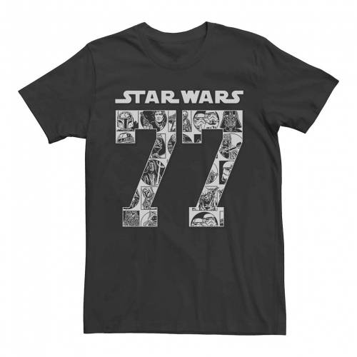 即日発送 Licensed Character キャラクター Tシャツ 黒色 ブラック スターウォーズ 77 Licensed Character Scene Tee Black メンズファッション トップス Tシャツ カットソー 値引 Azatfoundation Org