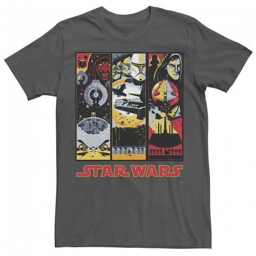 全日本送料無料 Star Wars グラフィック Tシャツ 黒色 ブラック スターウォーズ Maul Trooper Anakin Retro Panels Graphic Tee Black メンズファッション トップス Tシャツ カットソー 偉大な Affectofoundation Org